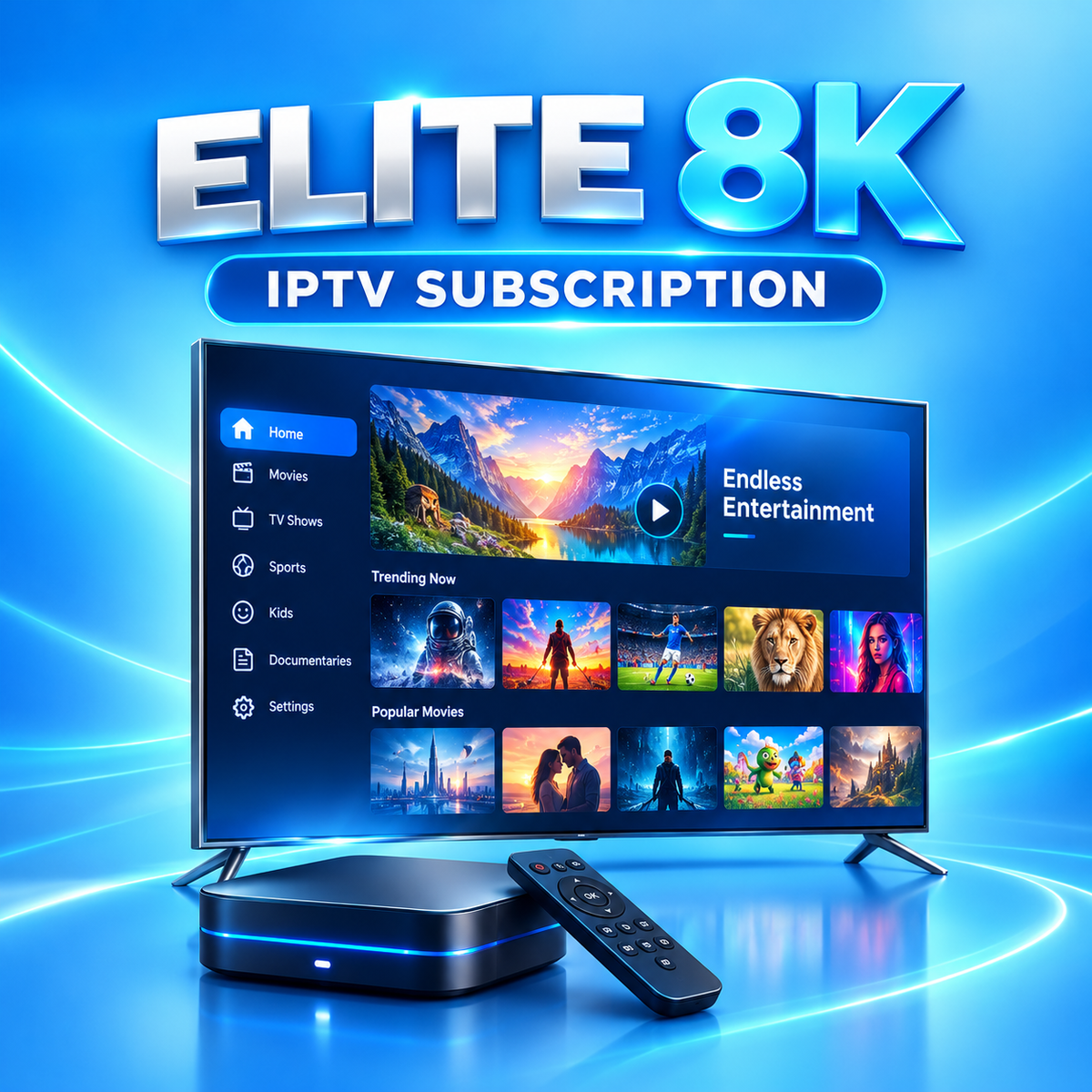 IPTV Smarters Pro Elite 8K subscription with premium streaming technology